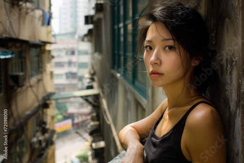 hongkong asian woman in pose