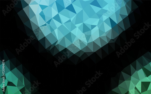Light BLUE vector blurry triangle pattern. A completely new color illustration in a vague style. Brand new style for your business design.