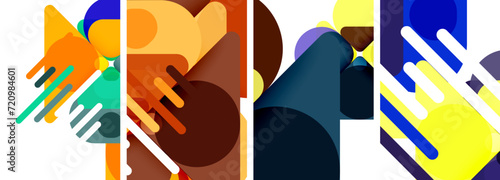 Geometric elements abstract backgrounds for wallpaper, business card, cover, poster, banner, brochure, header, website