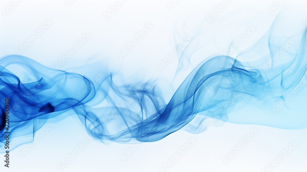 Abstract blue smoke on a white background Abstract blue smoke on a white background