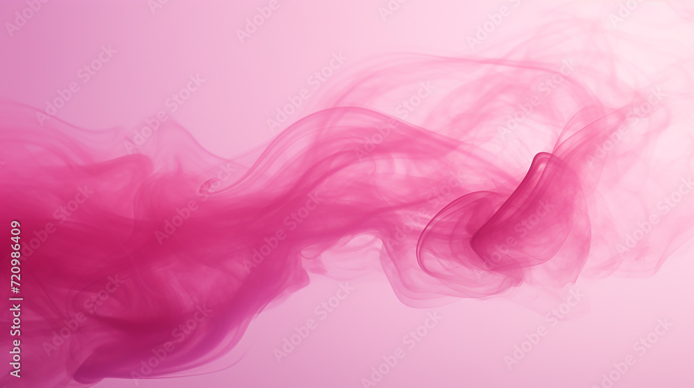 Abstract pink smoke on a light background