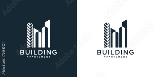 Building logo design architecture inspiration, Vector illustration