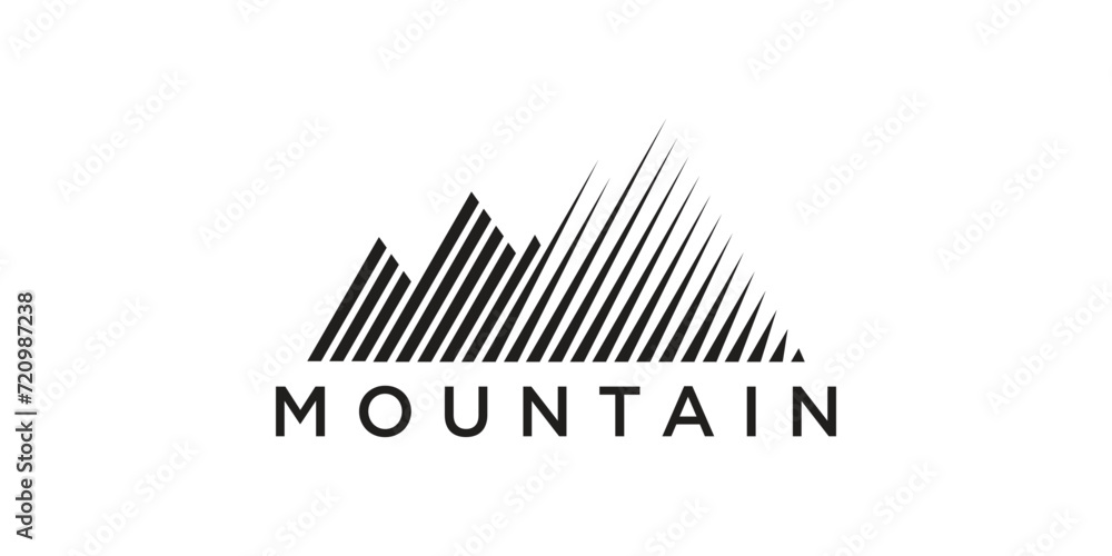 Mountain logo design template vector Mountain logo design template vector