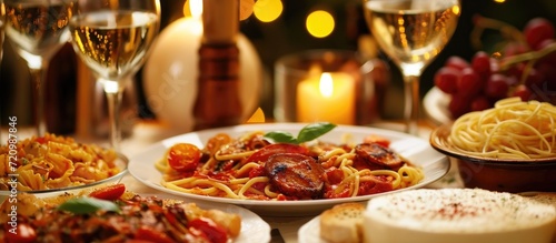 Italian food is very romantic.