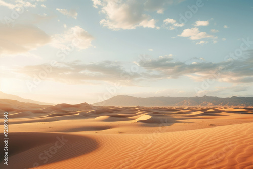 Dry hot sky dune adventure nature sand landscape desert sunset sahara travel © SHOTPRIME STUDIO