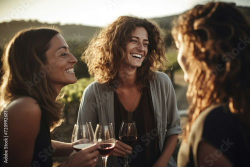 Person celebration drinking friendship happy wine cheerful women friends smiling female