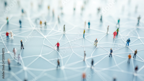 Wallpaper Mural connection between people, power of social network and technology Torontodigital.ca