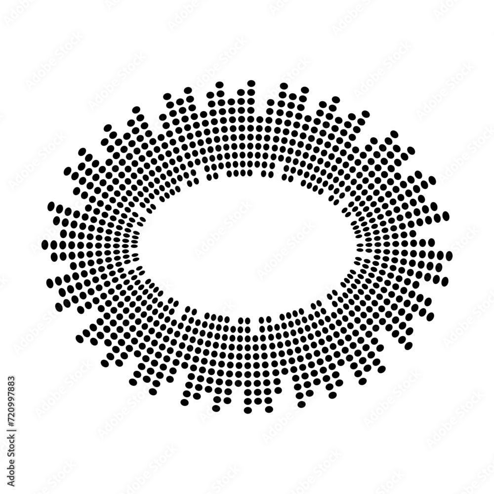 Abstract equalizer music sound wave circle vector icon symbol. logo design, round line icon, circle item, elements background, illustration