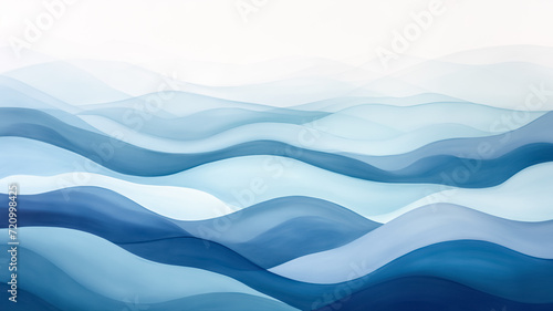 Wallpaper Mural abstract blue waves background Torontodigital.ca