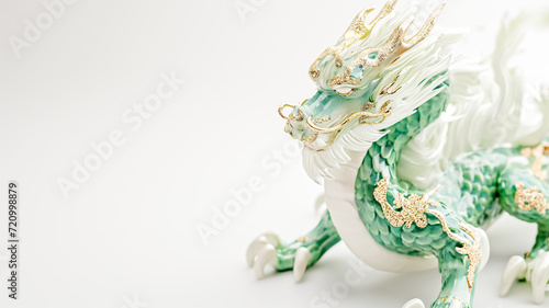 jade dragon luxury white gold