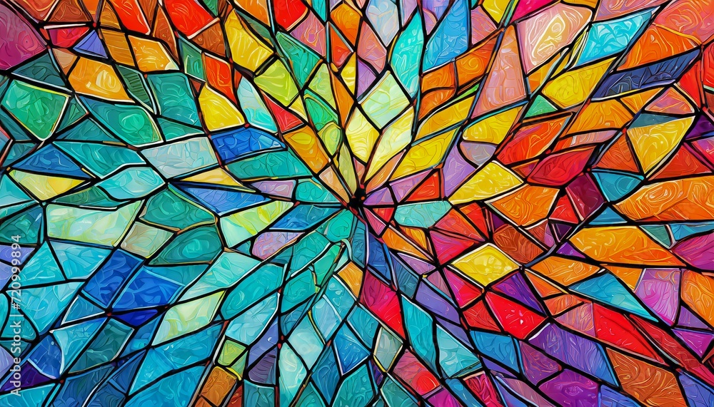 abstract colorful stained glass background
