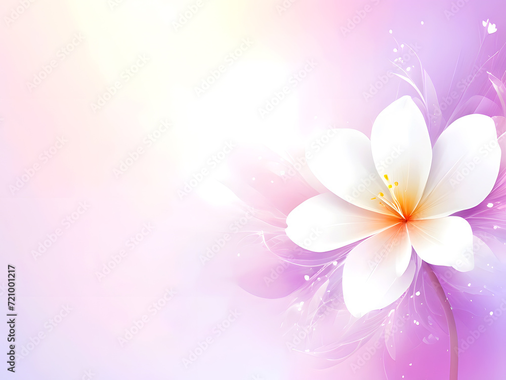Light gentle abstract flower background. modern style.