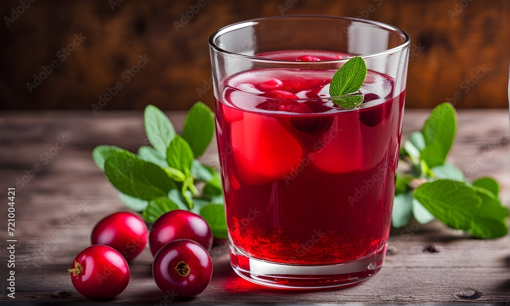 Glass of cranberry juice. Health and wellness content. Glass of cranberry juice. Health and wellness content.