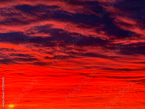Red sky at night