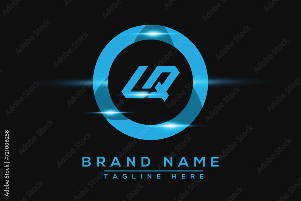 Fototapeta premium LQ Blue logo Design. Vector logo design for business.