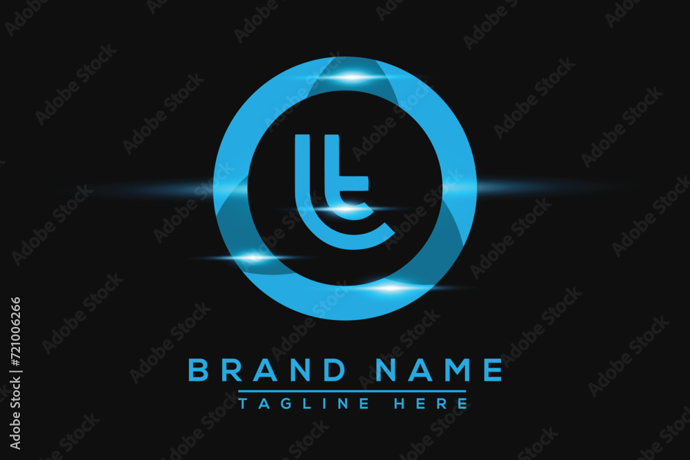 LT Blue logo Design. Vector logo design for business. - obrazy, fototapety, plakaty 