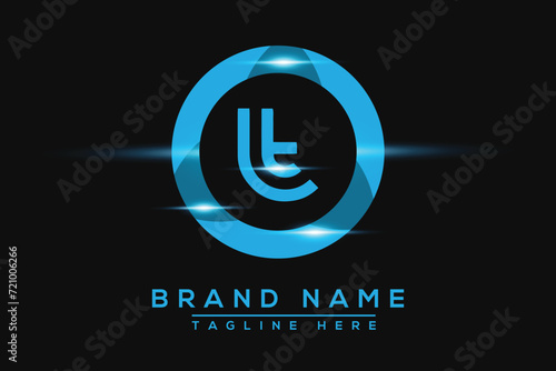 LT Blue logo Design. Vector logo design for business. photo