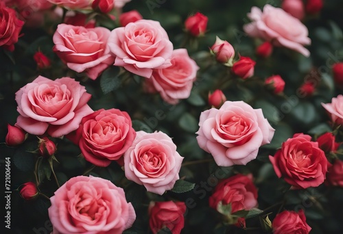  floral closeup natural teroses red background garden Beautiful