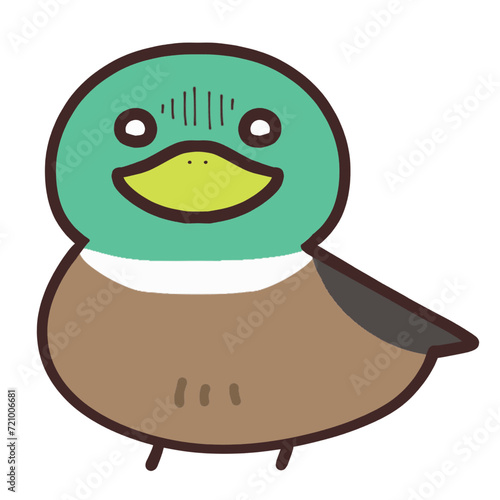 ショックを受けているシンプルな鳥のアイコン