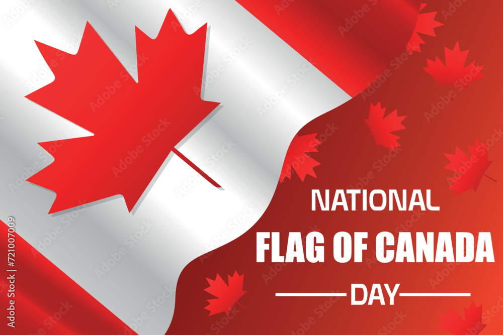 Festive banner for National Flag of Canada Day Festive banner for National Flag of Canada Day