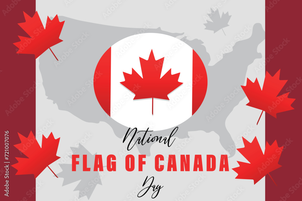 Festive banner for National Flag of Canada Day Festive banner for National Flag of Canada Day