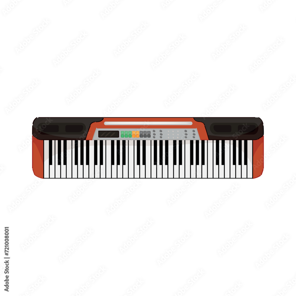 Digital synthesizer on white background Digital synthesizer on white background