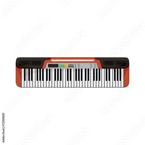 Digital synthesizer on white background