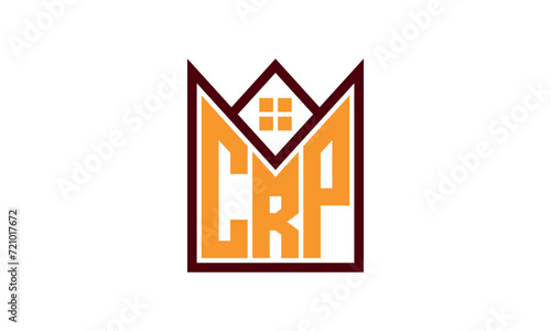 CRP initial letter real estate builders logo design vector. construction ,housing, home marker, property, building, apartment, flat, compartment, business, corporate, house rent, rental, commercial