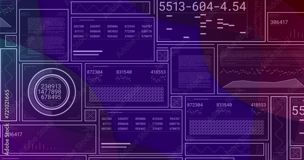 Image of data processing over dark background Image of data processing over dark background