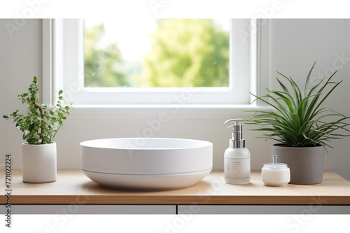 Nature s Embrace  Elevating Bathroom Aesthetics with Plants  Eco-Chic Bathroom Interiors  The Power of Greenery  Serene Sanctuary  Designing a Plant-Filled Bathroom Retreat  Generative AI