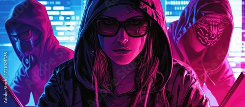 Hacker girl and her team wanted for government database theft.