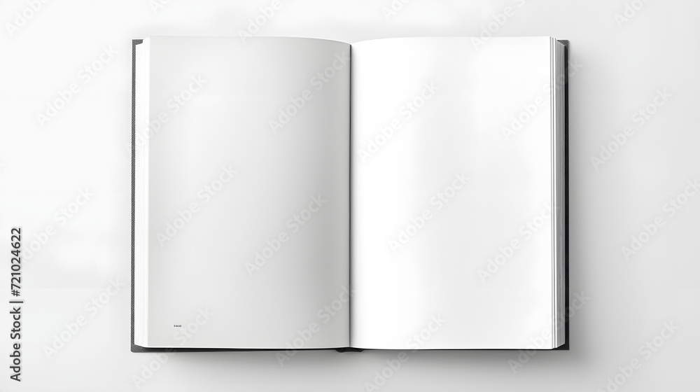 blank white book mock up with copy space over white background blank white book mock up with copy space over white background