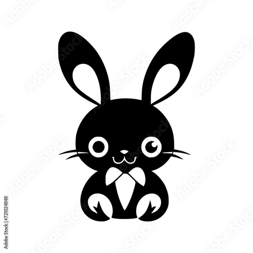 Cute Rabbit Vector Illustration 