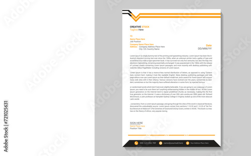 modern business and corporate letterhead (ID: 721025631)