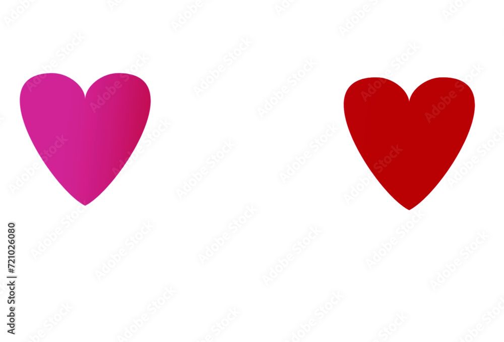 love heart vector illustration for love day