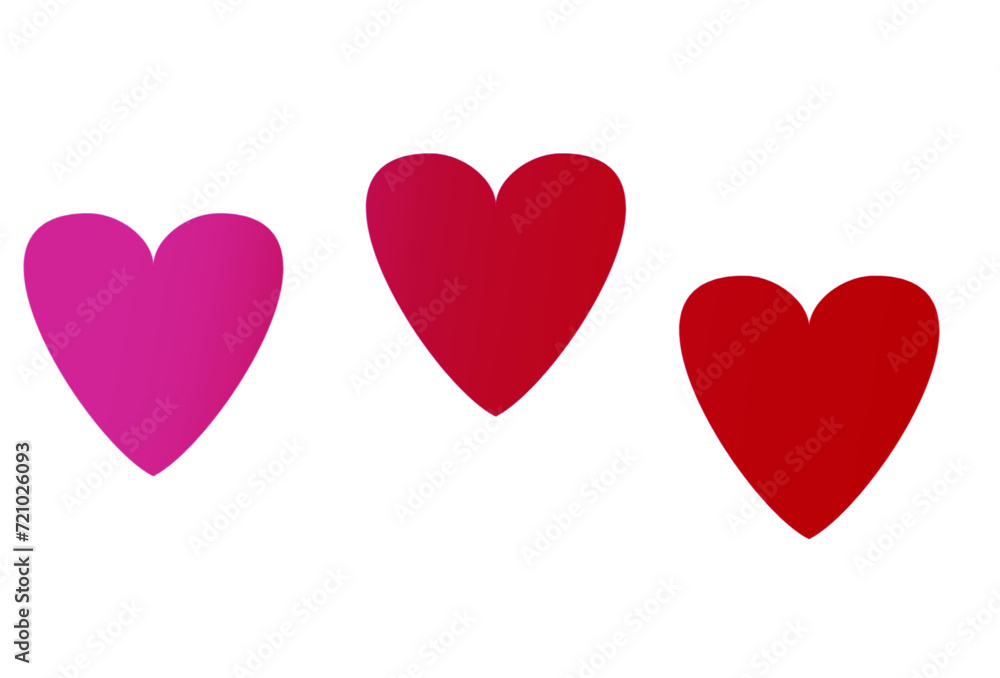 love heart vector illustration for love day