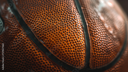 Basketball ball close up