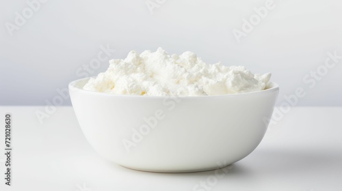 Wallpaper Mural AI generated illustration of a white bowl of cheese and cream on a table Torontodigital.ca