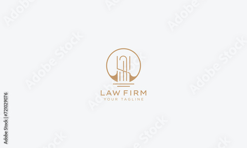 Attorney and lawyers logo design vector template