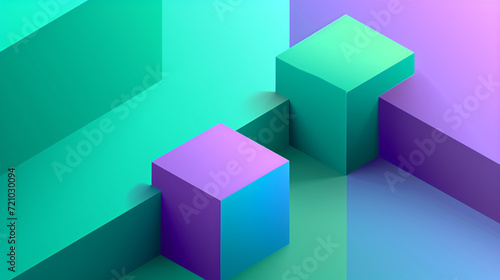 Green  blue  and purple abstract background vector presentation design. PowerPoint and Business background.