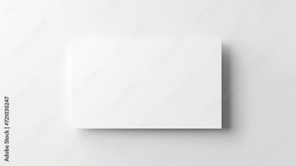 Blank Business card mockup on white background