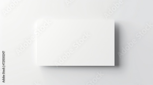 Blank Business card mockup on white background