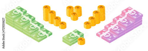 Kazakhstani Tenge Money and Coin Bundle Set