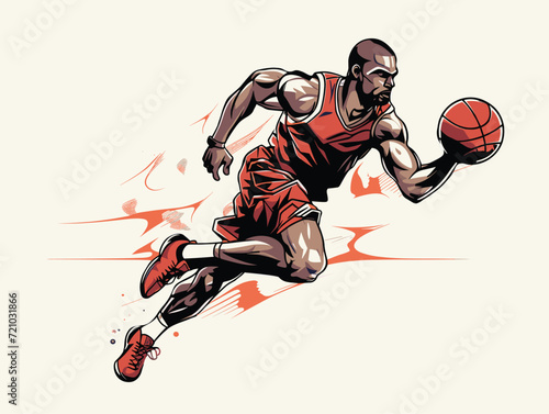  player playing basketball