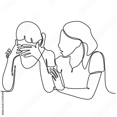 a continuous line of mental illness, when we are depressed we need emotional support for healing