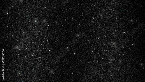 Blue dark night sky with many stars. Milky way on the space background