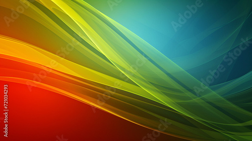 Red, blue-green, and yellow-green banner background vector presentation design. PowerPoint and Business background.