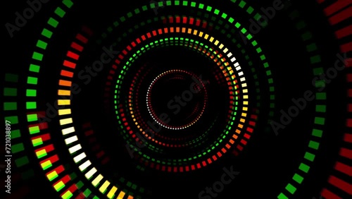 Colorful Tunnel Motion Graphics Background