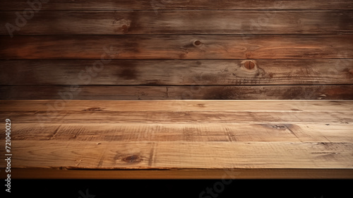 ヴィンテージ木材の壁とテーブル