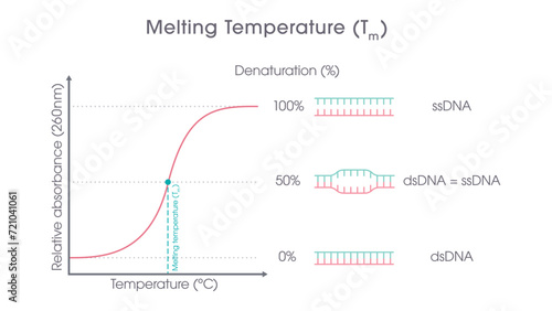 DNA Melting Temperature genome sciences graphic  photo